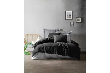 Cotton Box Ranforce Sengesett - Grå - Tekstiler & tepper - Sengetøy - Sengesett