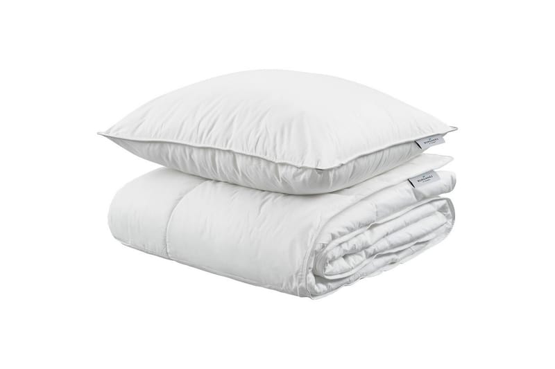 Dyne + Pute 150 x 200 cm + 50 x 60 cm Hvit
