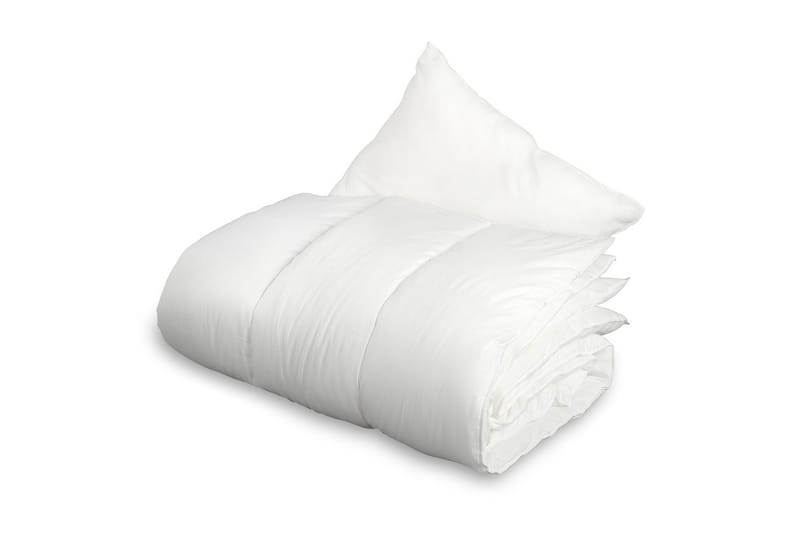 Dyne + Pute Voksen 150 x 200 cm + 50 x 60 cm Hvit, Borganäs