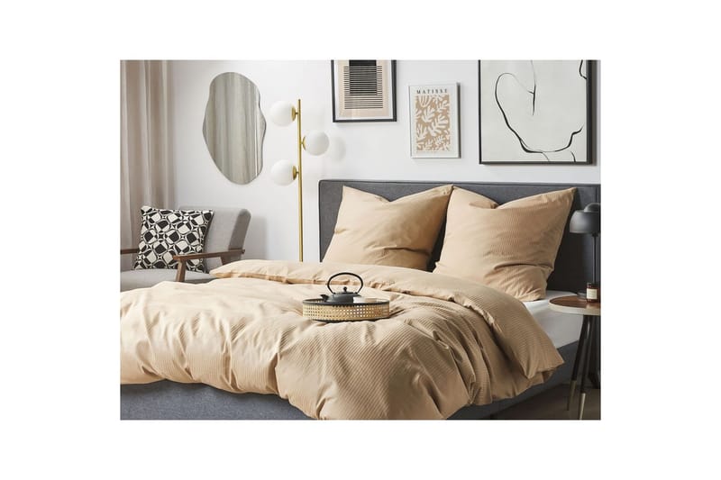 Dynetrekksett Avondale Beige, 220x155 cm - Beige, 220x155 cm - Tekstiler & tepper - Sengetøy