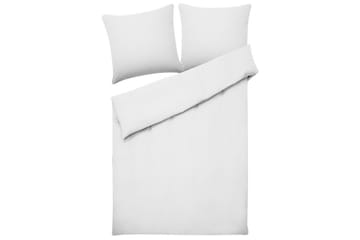 Dynetrekksett Avondale Hvit, 220x155 cm - Hvit, 220x155 cm - Tekstiler & tepper - Sengetøy - Sengesett