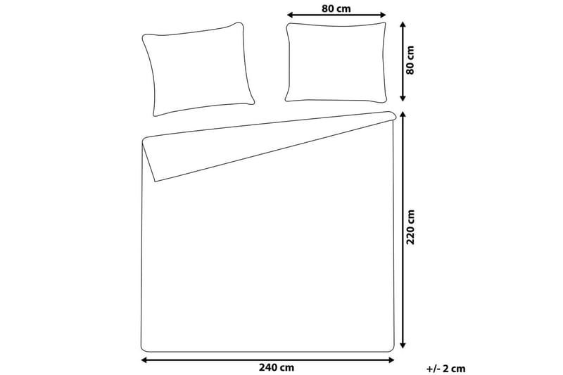 Dynetrekksett Avondale Hvit, 220x240 cm - Hvit, 220x240 cm - Tekstiler & tepper - Sengetøy