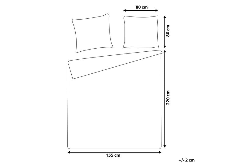 Dynetrekksett Ballard 220x155 cm - 220x155 cm - Tekstiler & tepper - Sengetøy - Sengesett