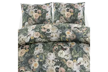 Dynetrekksett Dobbeltseng 3-Dels Abigail Grønn - Borganäs of Sweden - Tekstiler & tepper - Sengetøy