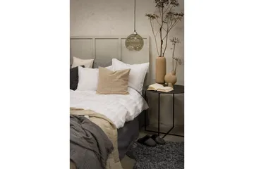 Dynetrekksett Dobbeltseng 3-Dels Sateng - Hvit - Tekstiler & tepper - Sengetøy - Sengesett