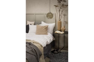 Dynetrekksett Dobbeltseng 3-Dels Sateng - Hvit - Tekstiler & tepper - Sengetøy