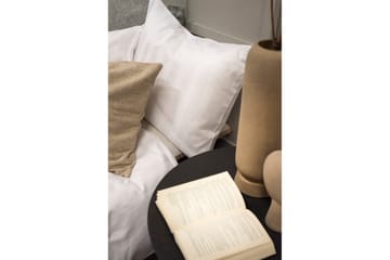 Dynetrekksett Dobbeltseng 3-Dels Sateng - Hvit - Tekstiler & tepper - Sengetøy