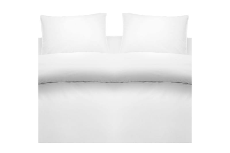 Dynetrekksett Dobbeltseng 3-dels vasket - Hvit - Tekstiler & tepper - Sengetøy - Sengesett