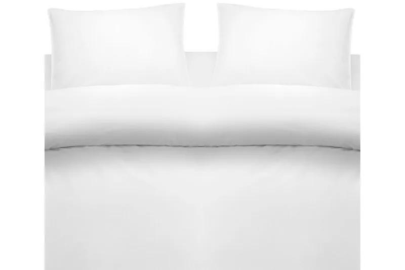 Dynetrekksett Dobbeltseng 3-dels vasket, Hvit