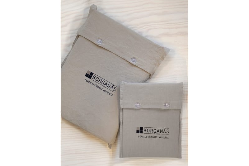 Dynetrekksett Dobbeltseng 3-Dels Percale - Sand - Tekstiler & tepper - Sengetøy - Sengesett