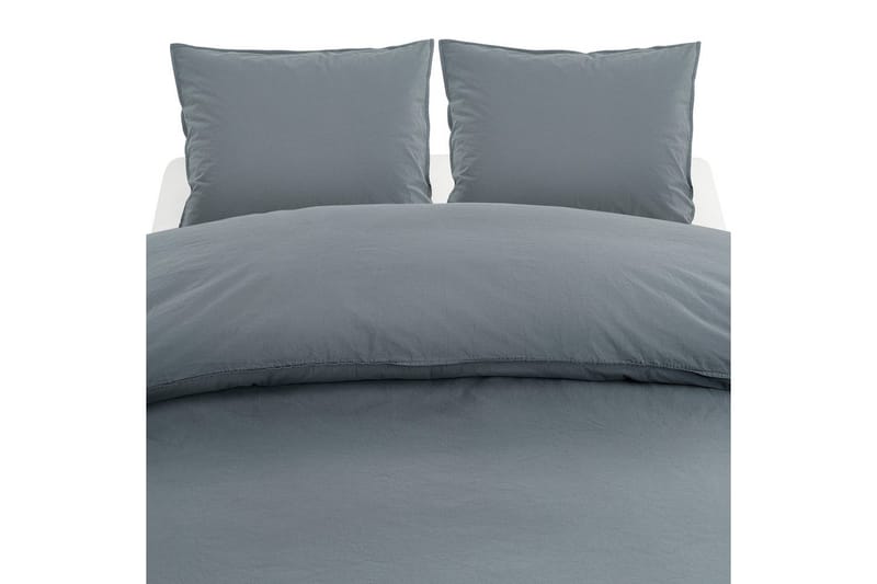 Dynetrekksett Dobbeltseng 3-Dels Percale - Blå - Tekstiler & tepper - Sengetøy - Sengesett