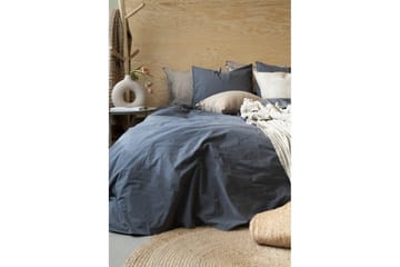 Dynetrekksett Dobbeltseng 3-Dels Percale - Blå - Tekstiler & tepper - Sengetøy - Sengesett