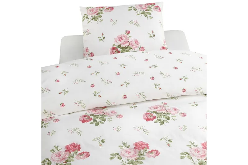 Dynetrekksett Enkeltseng 2-deler New Dawn Rosa, Rosa