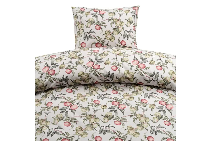 Dynetrekksett Enkeltseng 2-Delers Äppellunden Multi, Grå