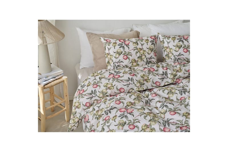Dynetrekksett Enkeltseng 2-Delers Äppellunden Multi - Grå - Tekstiler & tepper - Sengetøy - Sengesett