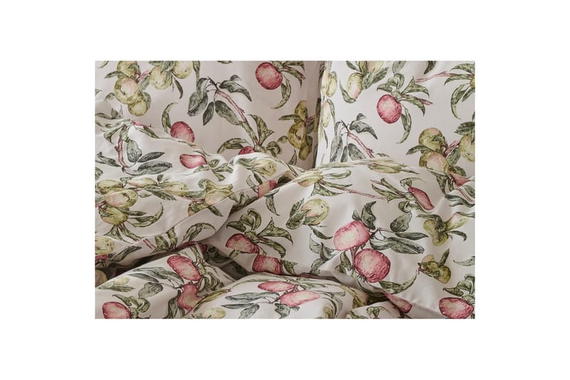 Dynetrekksett Enkeltseng 2-Delers Äppellunden Multi - Grå - Tekstiler & tepper - Sengetøy