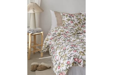 Dynetrekksett Enkeltseng 2-Delers Äppellunden Multi - Grå - Tekstiler & tepper - Sengetøy - Sengesett