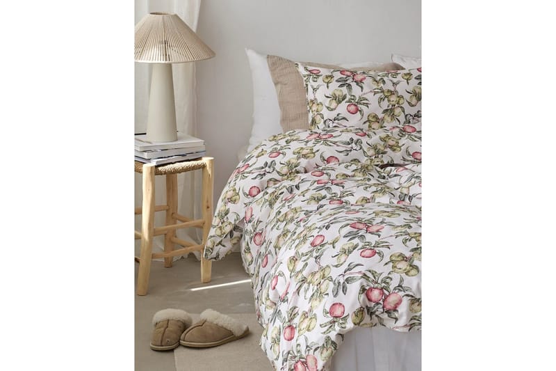 Dynetrekksett Enkeltseng 2-Delers Äppellunden Multi - Grå - Tekstiler & tepper - Sengetøy - Sengesett