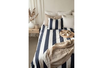 Dynetrekksett Enkeltseng 2-Delers Block stripe - Marineblå - Tekstiler & tepper - Sengetøy - Sengesett