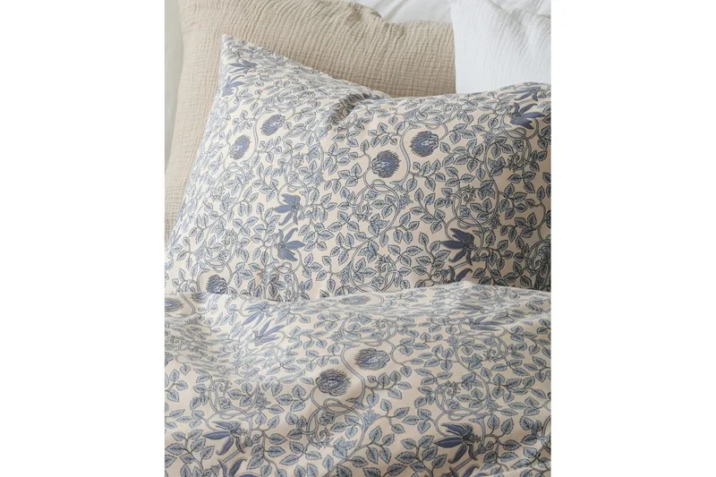 Dynetrekksett Enkeltseng 2-Delers Botanique - Blå - Tekstiler & tepper - Sengetøy