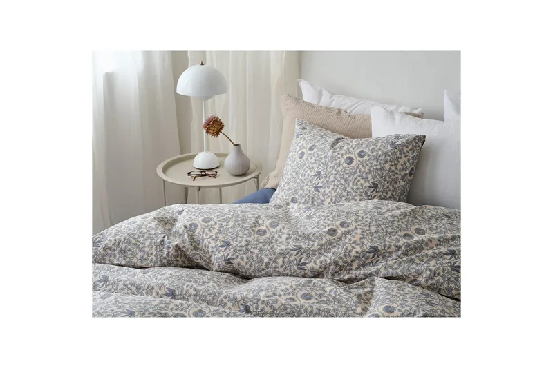 Dynetrekksett Enkeltseng 2-Delers Botanique - Blå - Tekstiler & tepper - Sengetøy