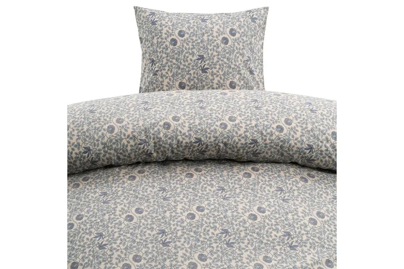 Dynetrekksett Enkeltseng 2-Delers Botanique, Blå