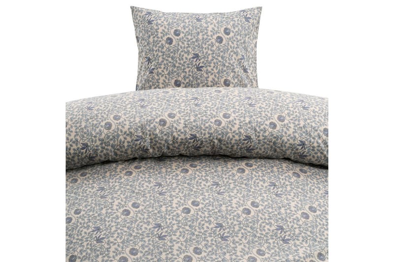 Dynetrekksett Enkeltseng 2-Delers Botanique, Blå