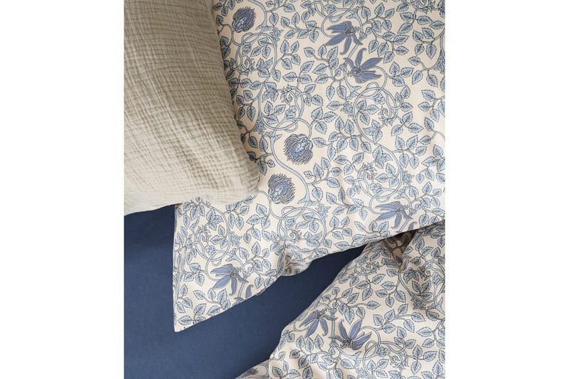 Dynetrekksett Enkeltseng 2-Delers Botanique - Blå - Tekstiler & tepper - Sengetøy