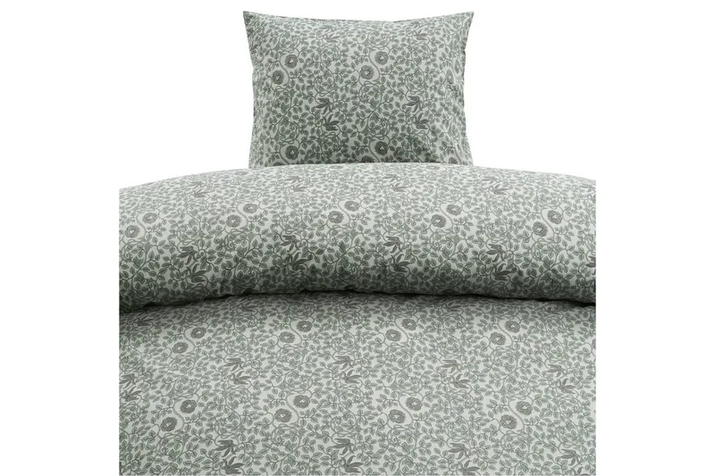 Dynetrekksett Enkeltseng 2-Delers Botanique, Grønn