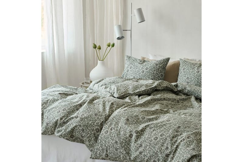 Dynetrekksett Enkeltseng 2-Delers Botanique - Grønn - Tekstiler & tepper - Sengetøy