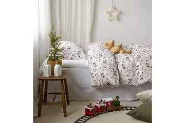 Dynetrekksett Enkeltseng 2-Delers Fingal Jul Hvit - Hvit - Tekstiler & tepper - Sengetøy