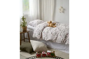 Dynetrekksett Enkeltseng 2-Delers Fingal Jul Hvit - Hvit - Tekstiler & tepper - Sengetøy