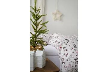 Dynetrekksett Enkeltseng 2-Delers Fingal Jul Hvit - Hvit - Tekstiler & tepper - Sengetøy