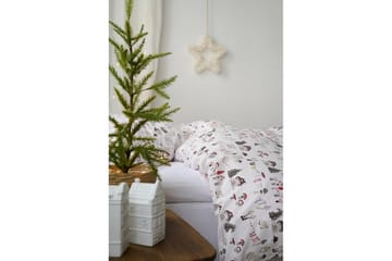 Dynetrekksett Enkeltseng 2-Delers Fingal Jul Hvit - Hvit - Tekstiler & tepper - Sengetøy