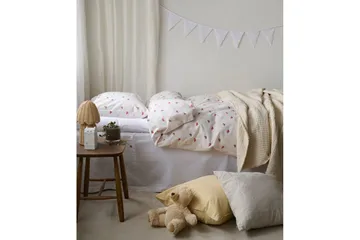 Dynetrekksett Enkeltseng 2-Delers Hjärttrud - Beige - Tekstiler & tepper - Sengetøy - Sengesett