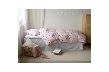 Dynetrekksett Enkeltseng 2-Delers Hjärttrud - Rosa - Tekstiler & tepper - Sengetøy