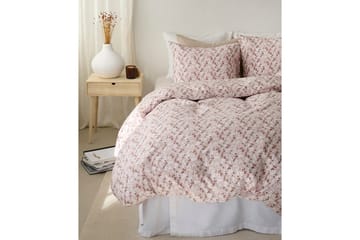 Dynetrekksett Enkeltseng 2-Delers Tindved Peach - Brun - Tekstiler & tepper - Sengetøy