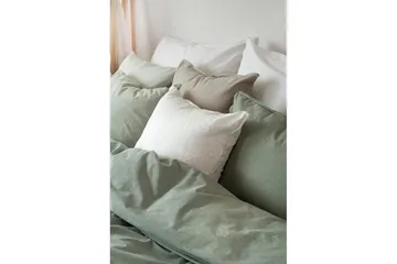 Dynetrekksett Enkeltseng 2-Delers Vasket - Grønn - Tekstiler & tepper - Sengetøy