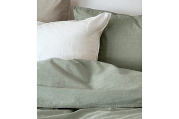 Dynetrekksett Enkeltseng 2-Delers Vasket - Grønn - Tekstiler & tepper - Sengetøy - Sengesett