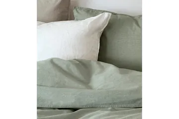 Dynetrekksett Enkeltseng 2-Delers Vasket - Grønn - Tekstiler & tepper - Sengetøy