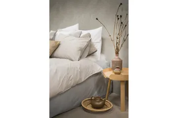 Dynetrekksett Enkeltseng 2-Delers Vasket - Greige - Tekstiler & tepper - Sengetøy