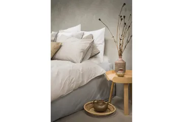 Dynetrekksett Enkeltseng 2-Delers Vasket - Greige - Tekstiler & tepper - Sengetøy - Sengesett