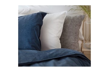 Dynetrekksett Enkeltseng 2-Delers Vasket - Marineblå - Tekstiler & tepper - Sengetøy - Sengesett