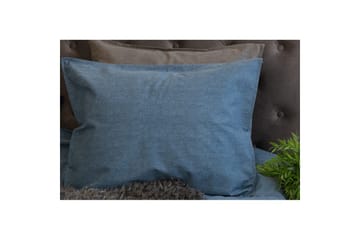 Dynetrekksett Enkeltseng 2-Delers Vasket - Marineblå - Tekstiler & tepper - Sengetøy - Sengesett