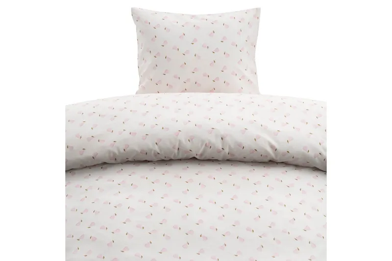 Dynetrekksett Enkeltseng 2-Delers Pære Rosa, Rosa