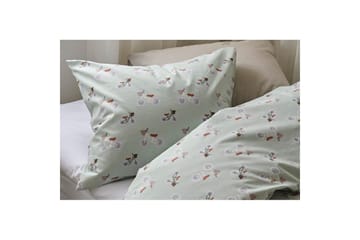 Dynetrekksett Enkeltseng 2-Delers Plingeling Grønn - Grønn - Tekstiler & tepper - Sengetøy