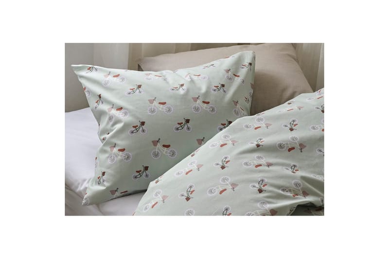 Dynetrekksett Enkeltseng 2-Delers Plingeling Grønn - Grønn - Tekstiler & tepper - Sengetøy