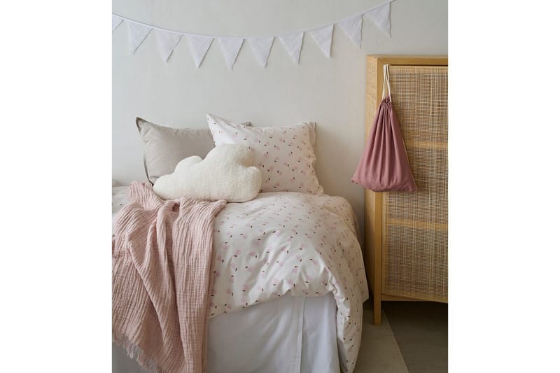 Dynetrekksett Enkeltseng 2-Delers Pære Rosa - Rosa - Tekstiler & tepper - Sengetøy