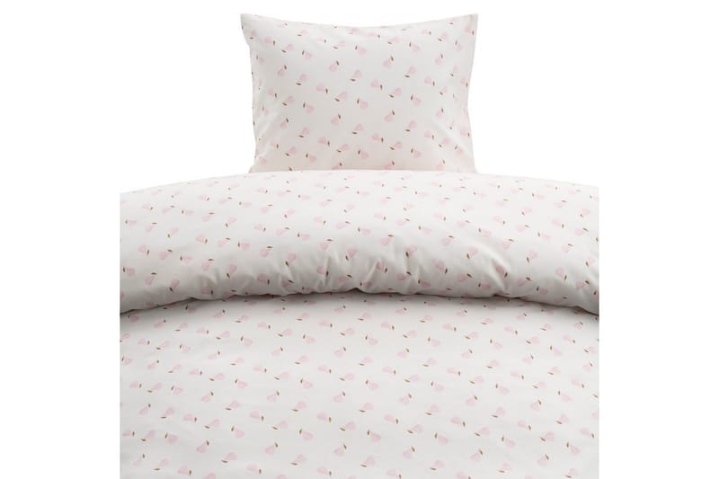 Dynetrekksett Enkeltseng 2-Delers Pære Rosa, Rosa