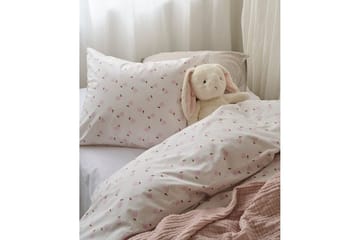 Dynetrekksett Enkeltseng 2-Delers Pære Rosa - Rosa - Tekstiler & tepper - Sengetøy